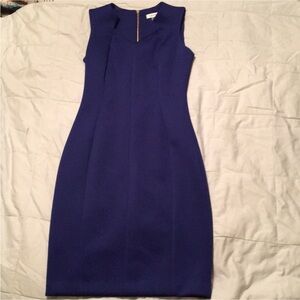 Royal Blue Calvin Klein Sheath EUC 4 Scuba